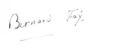 signature de Bernard Faÿ
