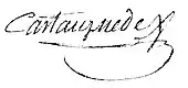 signature de Bertrand Castaignède