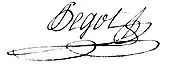 signature de Bertrand Pégot