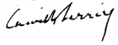 signature de Camille Barrère