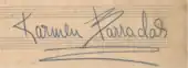 signature de Carmen Barradas