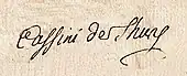 signature de César-François Cassini