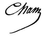 signature de Cham (dessinateur)