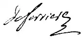signature de Charles-Élie de Ferrières