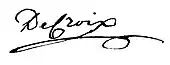 signature de Charles-Lidewine-Marie de Croix