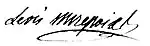 Signature de Charles-Philibert-Marie-Gaston de Lévis-Mirepoix