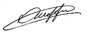 signature de Charles Auffray (homme politique)