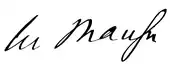 alt=signature de  Charles Mangin