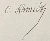 signature de Charles Schmidt