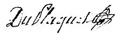 signature de Charles-Vincent du Plaquet