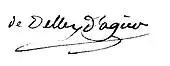 signature de Claude-Pierre de Delay d'Agier