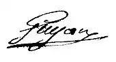 signature de Claude Guyon