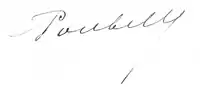 Signature de Eugène Poubelle