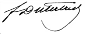 signature de Félix Dutertre de Véteuil