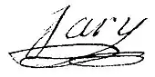 signature de François-Joseph Jary