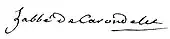 signature de François-Louis de Carondelet