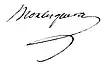 Signature de François-Xavier-Marc-Antoine de Montesquiou-Fézensac