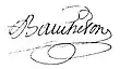 Signature de François Baucheton