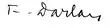 Signature de François Darlan