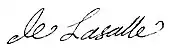 signature de Joseph de Lasalle de Roquefort