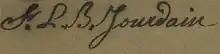 signature de François Laurent Bruno Jourdain