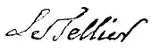signature de François Letellier (prêtre)