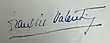 Signature de François Valentin