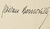 signature de Gaëtan Bernoville