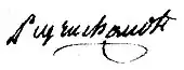 signature de Gabriel Peyruchaud