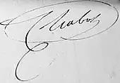 signature de Gaspard de Chabrol