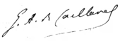 signature de Gaston Arman Caillavet