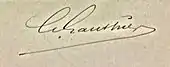 signature de Gaston Gauthier