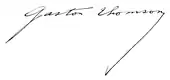 signature de Gaston Thomson
