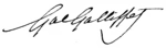 Signature de Gaston de Galliffet