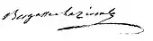 signature de Georges Bergasse de Laziroules