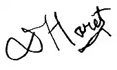 signature de Georges Haret