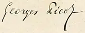 signature de Georges Picot