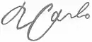Signature de Carlo Gesualdo
