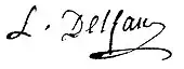 signature de Guillaume-Antoine Delfaud