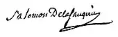 signature de Guillaume-Anne Salomon de La Saugerie