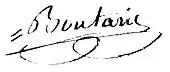 signature de Guillaume-Joseph Boutaric