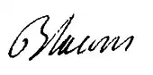 signature de Henri-François de Forest de Blacons