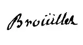 signature de Jacques-Antoine Brouillet