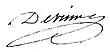 Signature de Jacques François Laurent Devisme