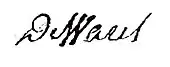 signature de Jean-Baptiste-Étienne de Warel