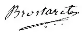 signature de Jean-Baptiste Brostaret