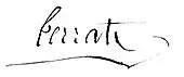 signature de Jean-Baptiste François de Terrats