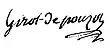 Signature de Jean-Baptiste Girot-Pouzol