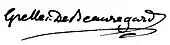 signature de Jean-Baptiste Grellet de Beauregard