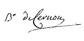 signature de Jean-Baptiste de Pinteville de Cernon